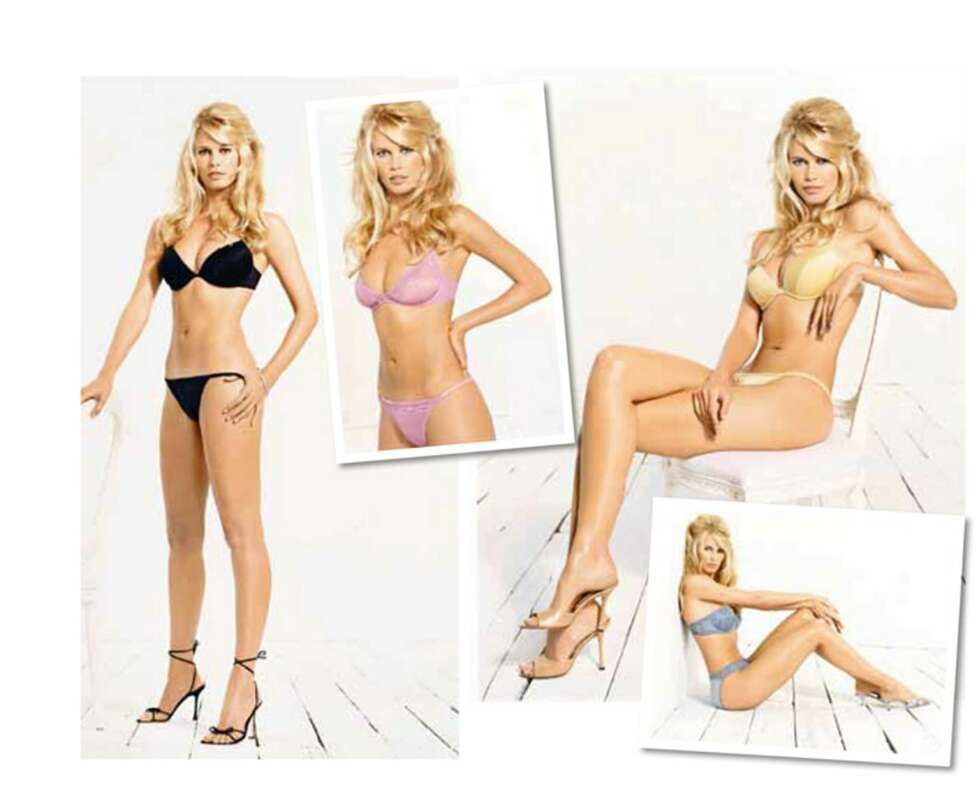CLAUDIA SCHIFFER: I 2000 var det sexy Claudia som frontet H&Ms store undertøyskampanje. CLAUDIA SCHIFFER: I 2000 var det sexy Claudia som frontet H&Ms store undertøyskampanje.