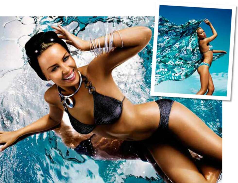 KYLIE MINOGUE: En glossy Kylie viste bademoten for H&M i 2007. Selv om kampanjen var populær, forsvant den nok mer i mengden enn hva Cindy og Anna Nicole gjorde tilbake på det mer uskyldige 90-tallet. KYLIE MINOGUE: En glossy Kylie viste bademoten for H&M i 2007. Selv om kampanjen var populær, forsvant den nok mer i mengden enn hva Cindy og Anna Nicole gjorde tilbake på det mer uskyldige 90-tallet.