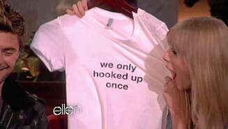 PAR ELLER IKKE: Zac Efron og Taylor Swift fikk gjennomgå på Ellen DeGeneres show. PAR ELLER IKKE: Zac Efron og Taylor Swift fikk gjennomgå på Ellen DeGeneres show.
