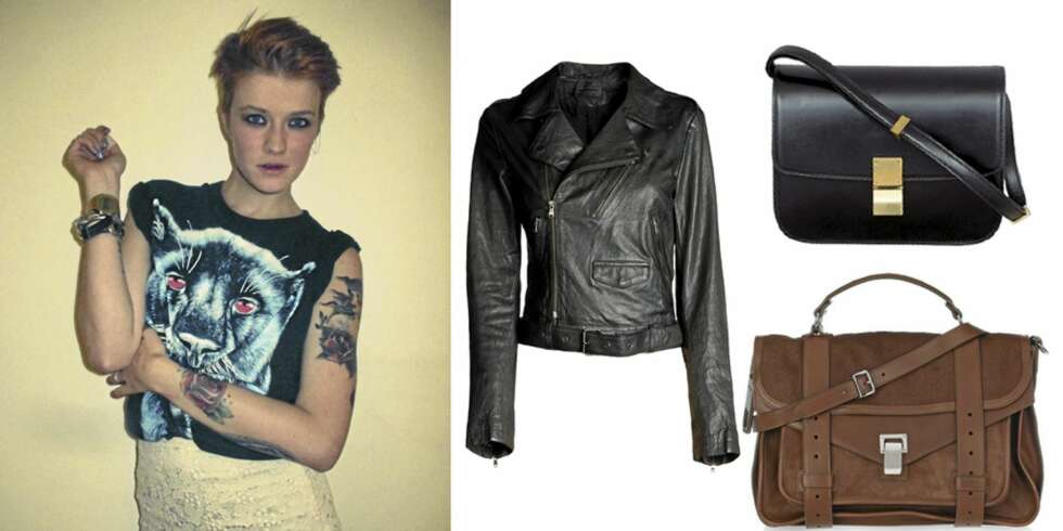 BASISPLAGG: Styledevils absolutte favoritter inkluderer blant annet en god skinnjakke (denne er fra Diesel Black Gold kolleksjonen, til ca 6650 kr), en superfin hverdagsveske som for eksempel Céline Medium Box Bag (øverst) eller Proenza Schouler sin berømte PS1. BASISPLAGG: Styledevils absolutte favoritter inkluderer blant annet en god skinnjakke (denne er fra Diesel Black Gold kolleksjonen, til ca 6650 kr), en superfin hverdagsveske som for eksempel Céline Medium Box Bag (øverst) eller Proenza Schouler sin berømte PS1.
