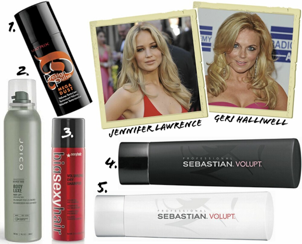 VOLUMINØST HÅR: 1. Matrix Mega Dust Volume Texturizer (kr 174) 2. Joico Body Luxe Root Lift (kr 159) 3. Big Sexy Hair Volumizing Dry Shampoo (kr 149) 4. Sebastian Professional Volupt shampoo (kr 169) Sebastian Proefessional Volupt Conditioner (kr 179) VOLUMINØST HÅR: 1. Matrix Mega Dust Volume Texturizer (kr 174) 2. Joico Body Luxe Root Lift (kr 159) 3. Big Sexy Hair Volumizing Dry Shampoo (kr 149) 4. Sebastian Professional Volupt shampoo (kr 169) Sebastian Proefessional Volupt Conditioner (kr 179)