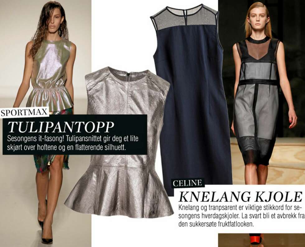 VÅRENS NØKKELPLAGG: Tulipantopp fra H&M, kr 799. Kjole fra Weekday, kr 400. VÅRENS NØKKELPLAGG: Tulipantopp fra H&M, kr 799. Kjole fra Weekday, kr 400.