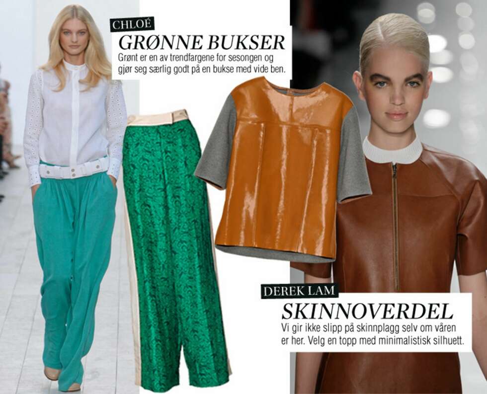 VÅREMD NØKKELPLAGG: Bukse fra By Malene Birger, kr 2199. Topp fra Marni for H&M, kr 1299. VÅREMD NØKKELPLAGG: Bukse fra By Malene Birger, kr 2199. Topp fra Marni for H&M, kr 1299.