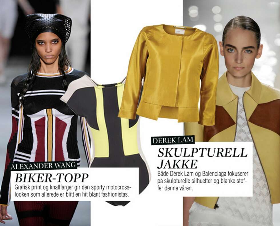 VÅRENS NØKKELPLAGG: Body fra Asos.com, kr 375. Jakke fra Selected Femme, kr 799. VÅRENS NØKKELPLAGG: Body fra Asos.com, kr 375. Jakke fra Selected Femme, kr 799.