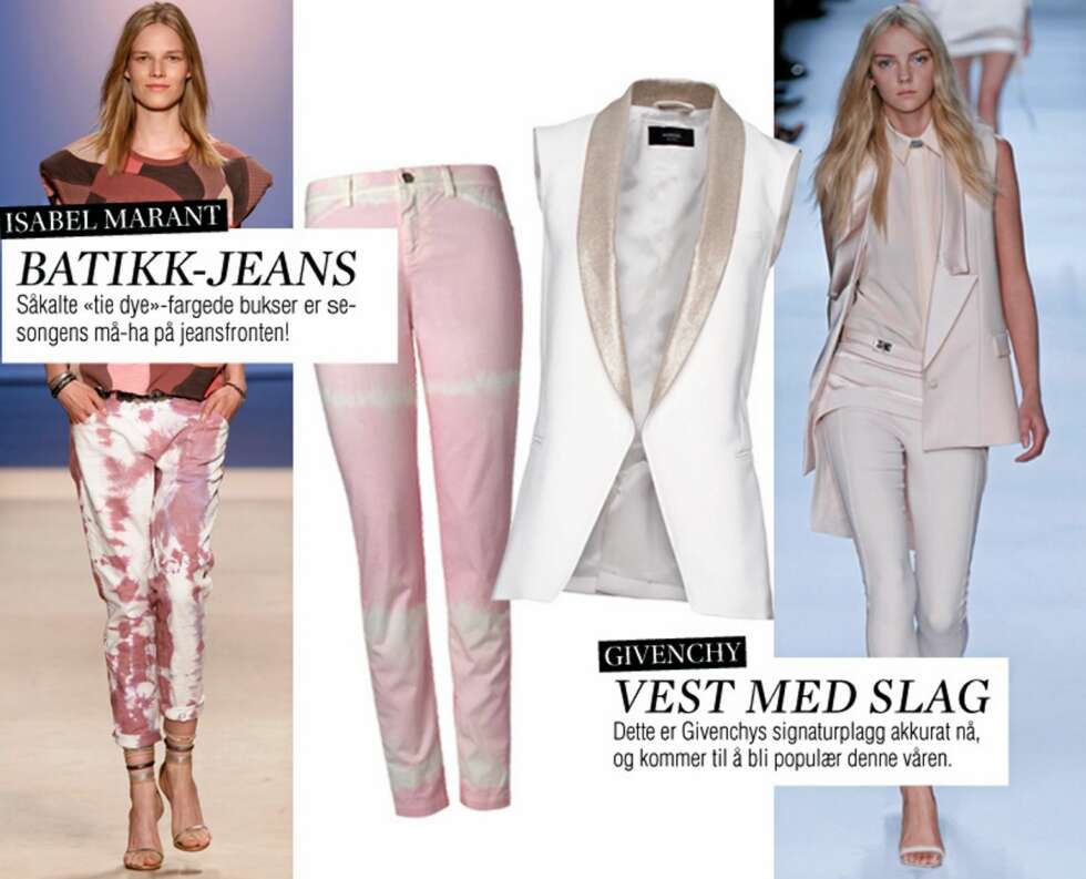 VÅRENS NØKKELPLAGG: Bukse fra Mango, kr 399. Vest fra Mango, kr 499. VÅRENS NØKKELPLAGG: Bukse fra Mango, kr 399. Vest fra Mango, kr 499.
