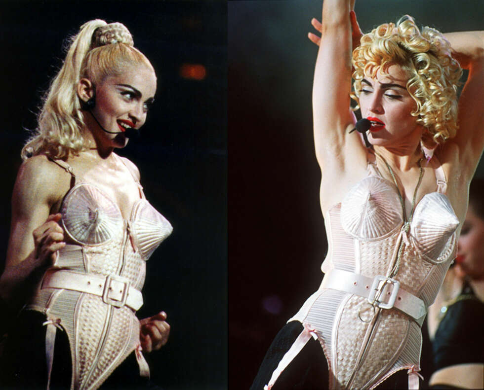 MADONNA: Madonnas legendariske Jean Paul-scencekostyme fra Blonde Ambition-Tour i 1989. MADONNA: Madonnas legendariske Jean Paul-scencekostyme fra Blonde Ambition-Tour i 1989.