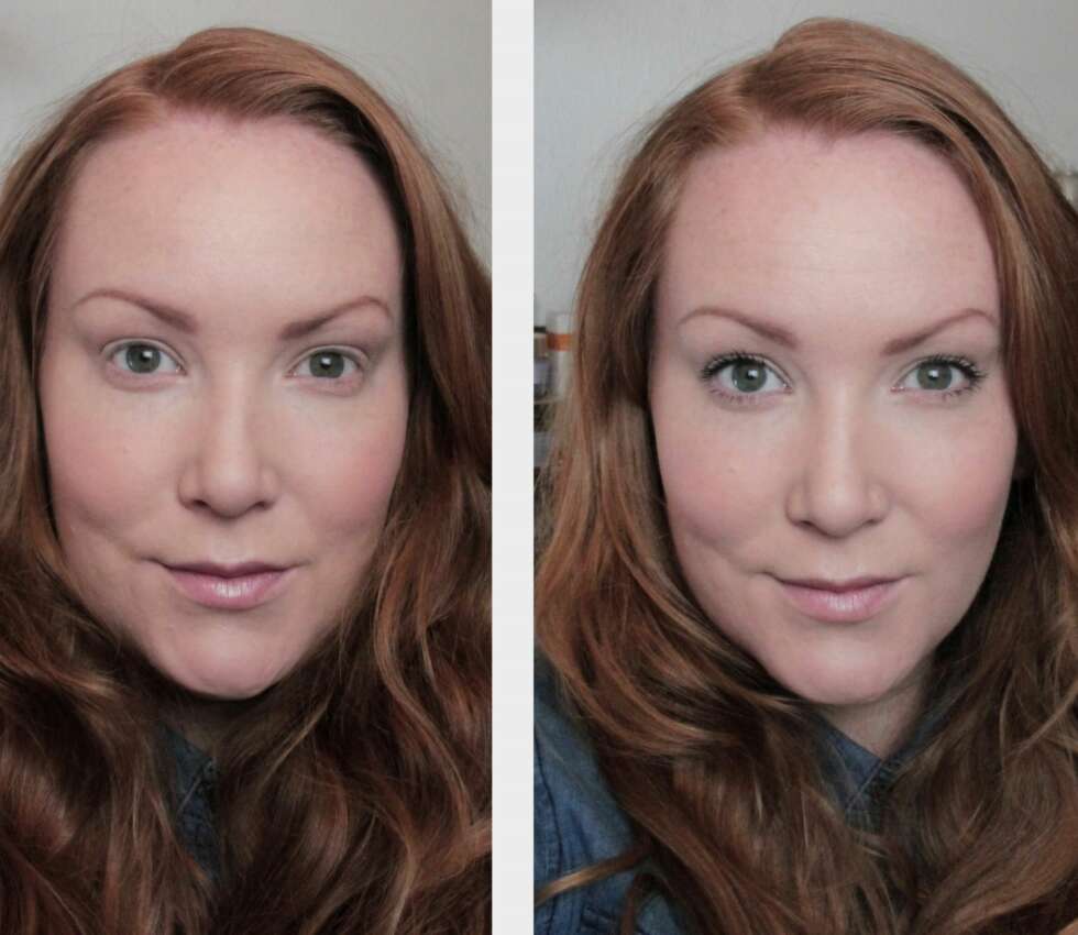FØR/ETTER: Maskara gjør virkelig en stor forskjell for øynene og ansiktet som en helhet, så det er viktig at den blir lagt så fint som mulig. FØR/ETTER: Maskara gjør virkelig en stor forskjell for øynene og ansiktet som en helhet, så det er viktig at den blir lagt så fint som mulig.