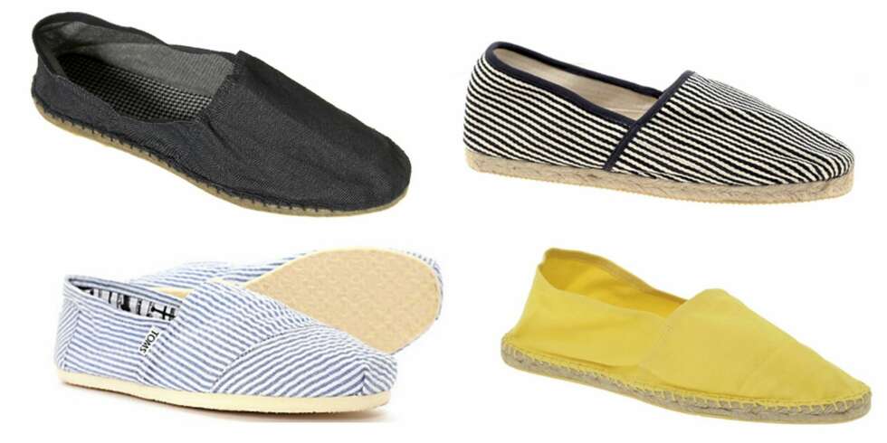 FRA VENSTRE: Topman (kr151), HE by Mango (kr 280), Toms (kr 599) og Asos (kr 113). FRA VENSTRE: Topman (kr151), HE by Mango (kr 280), Toms (kr 599) og Asos (kr 113).