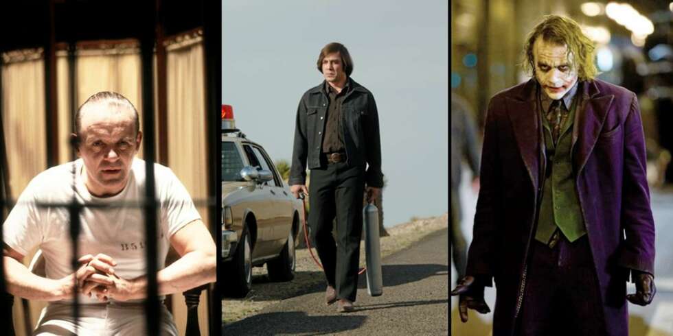 BLANT DE VERSTE: Hannibal Lecter, Chigurgh og Jokeren er blant de verste filmskurkene gjennom tidene. BLANT DE VERSTE: Hannibal Lecter, Chigurgh og Jokeren er blant de verste filmskurkene gjennom tidene.