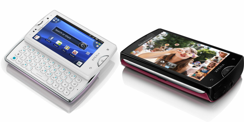 MINI: Også i år kommer Sony Ericsson med to mini-telefoner. MINI: Også i år kommer Sony Ericsson med to mini-telefoner.