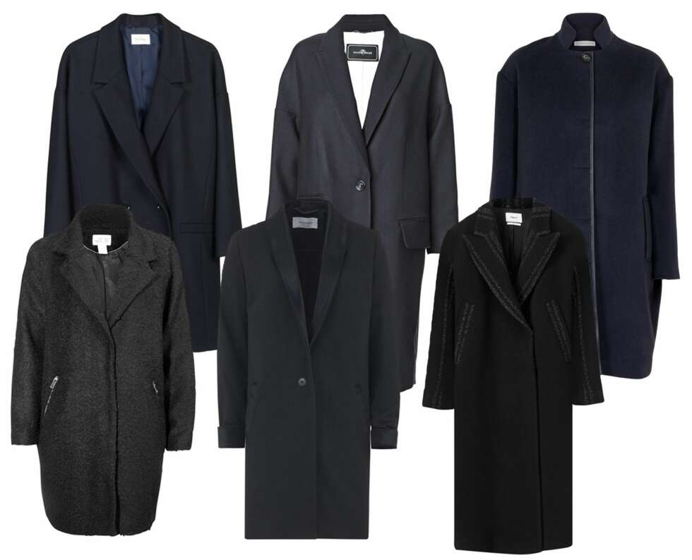 KLASSISKE FAVORITTER: Øverst fra venstre: American Vintage, kr 2230. By Malene Birger, kr 3799. Custommade, kr 2999. Ellos, kr 999. Holzweiler Items, kr 4399. Filippa K, kr 4600. KLASSISKE FAVORITTER: Øverst fra venstre: American Vintage, kr 2230. By Malene Birger, kr 3799. Custommade, kr 2999. Ellos, kr 999. Holzweiler Items, kr 4399. Filippa K, kr 4600.