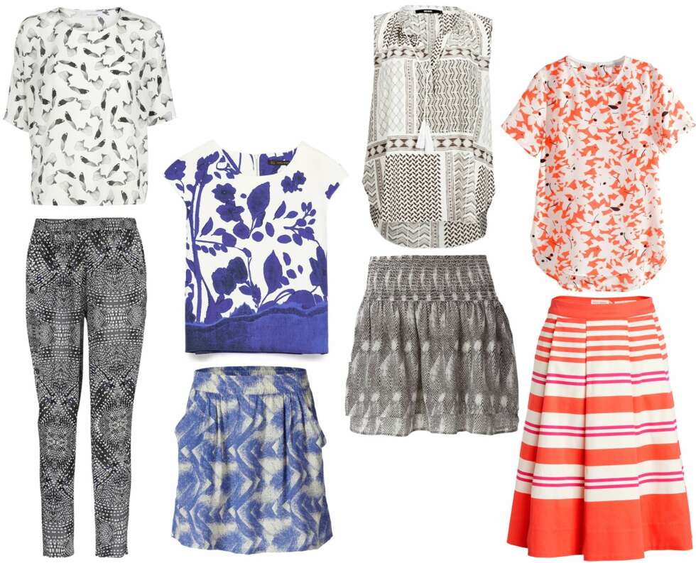 SVART/HVITT OG FARGER (f.v.): Topp fra Samsøe & Samsøe, kr 699. Bukser fra Ellos, kr 199. Topp fra Zara, kr 299. Skjørt fra Lollys Laundry, kr 549. Topp fra Bik Bok, kr 249. Skjørt fra Ellos, kr 249. Topp fra H&M, kr 249. Skjørt fra Lindex, kr 499. SVART/HVITT OG FARGER (f.v.): Topp fra Samsøe & Samsøe, kr 699. Bukser fra Ellos, kr 199. Topp fra Zara, kr 299. Skjørt fra Lollys Laundry, kr 549. Topp fra Bik Bok, kr 249. Skjørt fra Ellos, kr 249. Topp fra H&M, kr 249. Skjørt fra Lindex, kr 499.