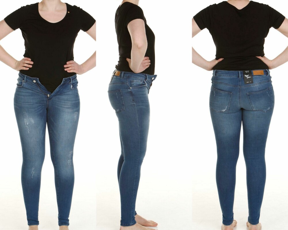 SKINNY-JEANS: Størrelse M (kr 599). SKINNY-JEANS: Størrelse M (kr 599).