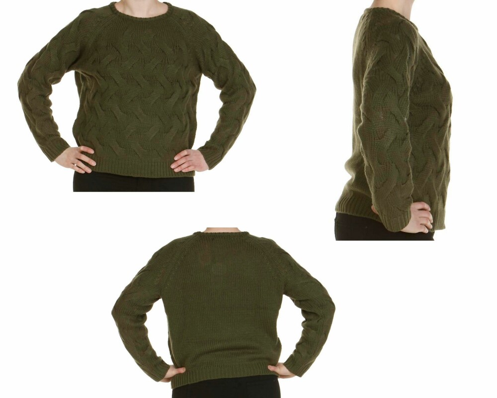 STRIKKAGENSER: Størrelse M (kr 399). STRIKKAGENSER: Størrelse M (kr 399).