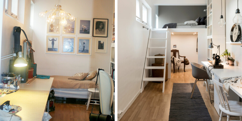 STOR FORANDRING: Møblene er beholdt og rommet er det samme - forandringen på rommet er likevel stor. Foto: Niklas Hart. STOR FORANDRING: Møblene er beholdt og rommet er det samme - forandringen på rommet er likevel stor. Foto: Niklas Hart.