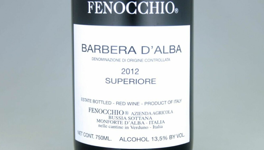 TIL SKREI: Fenocchio Barbera d'Alba Superiore 2012. TIL SKREI: Fenocchio Barbera d'Alba Superiore 2012.