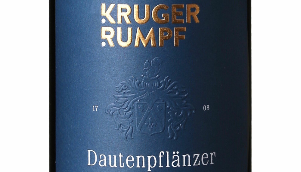 GODT KJØP: Kruger-Rumpf Dautenpflänzer Riesling GG 2015. GODT KJØP: Kruger-Rumpf Dautenpflänzer Riesling GG 2015.