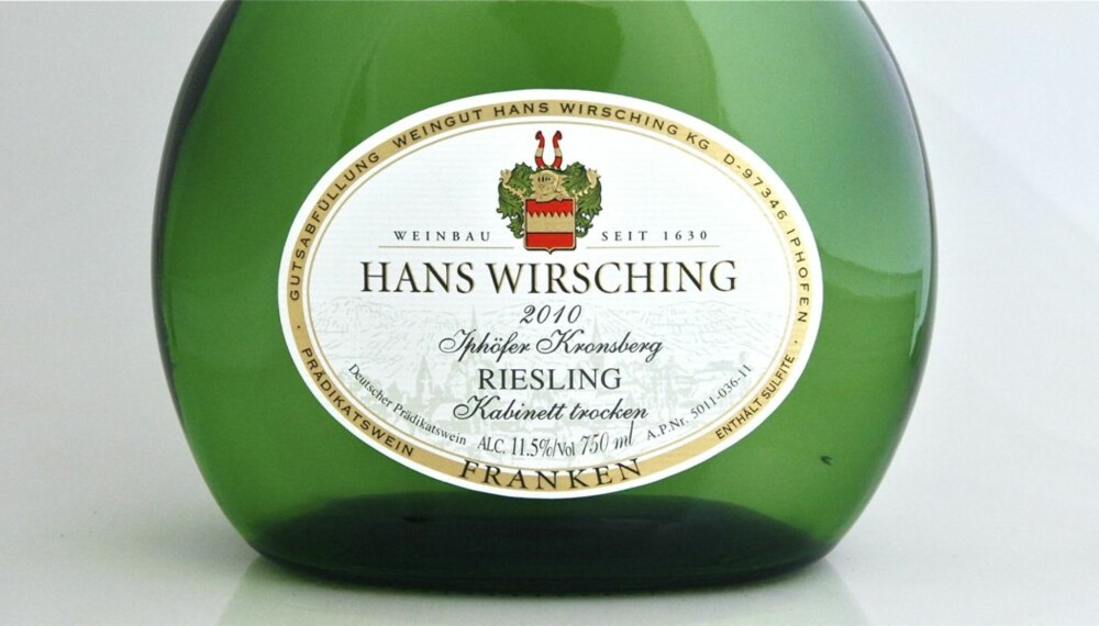 TEST AV RIESLING: Wirsching Iphöfer Kronsberg Riesling Kabinett Trocken 2010. TEST AV RIESLING: Wirsching Iphöfer Kronsberg Riesling Kabinett Trocken 2010.