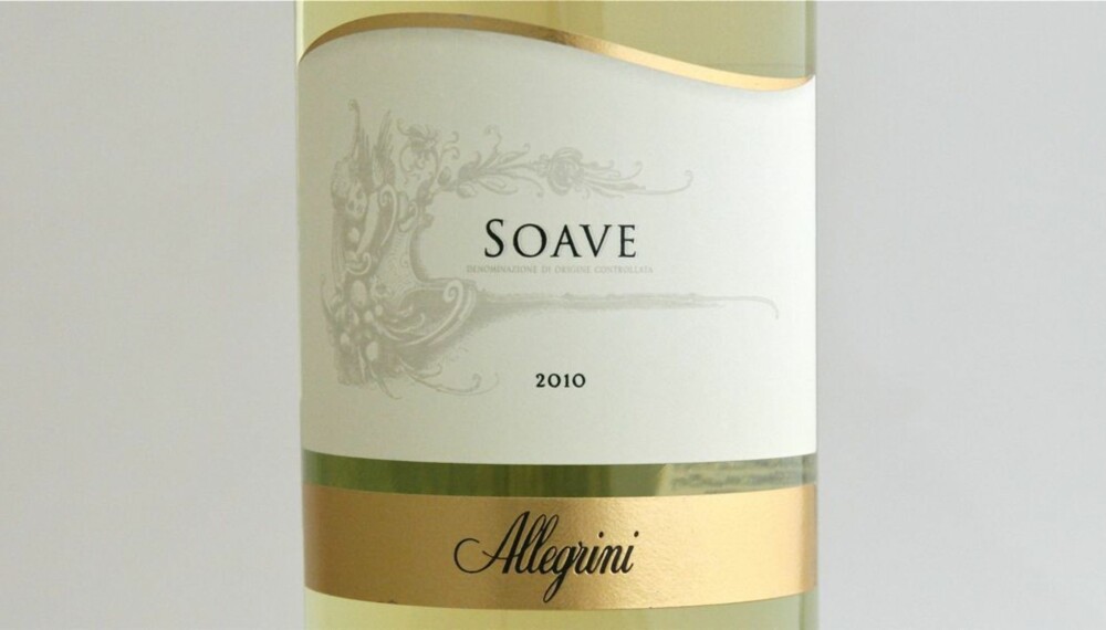 TEST AV SOAVE: Allegrini kom på andreplass i testen. TEST AV SOAVE: Allegrini kom på andreplass i testen.