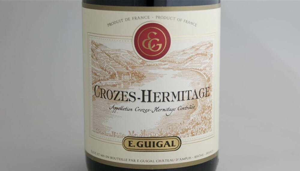 TEST AV CROZES-HERMITAGE: Guigal kom på femteplass i testen. TEST AV CROZES-HERMITAGE: Guigal kom på femteplass i testen.