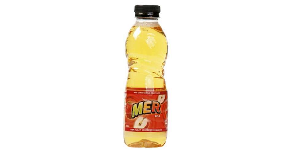 MYE SUKKER: Mer eple innholder en grei andel juice, men også 10 prosent sukker. MYE SUKKER: Mer eple innholder en grei andel juice, men også 10 prosent sukker.