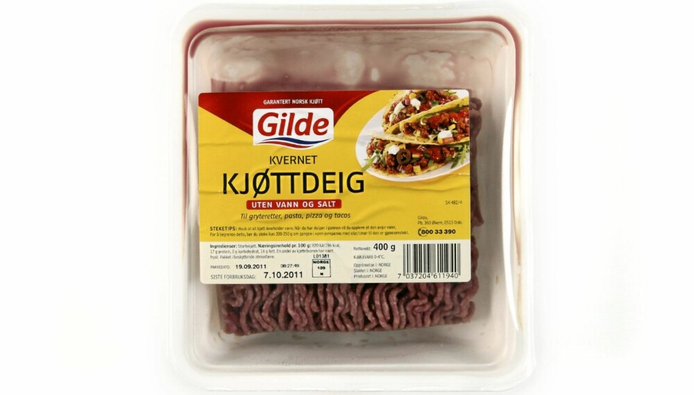 TESTET: DinKost.no har testet næringsinnholdet i kjøttdeig. TESTET: DinKost.no har testet næringsinnholdet i kjøttdeig.