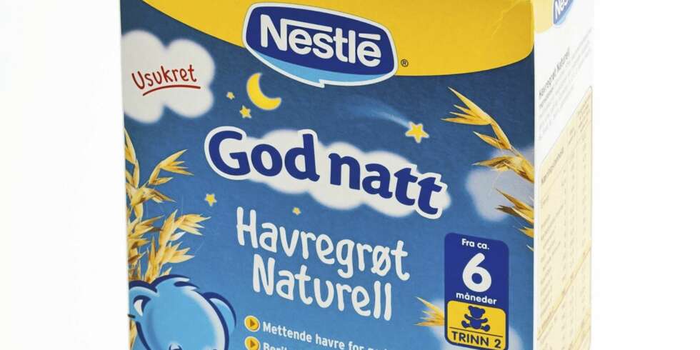 KVELDSGRØT FRA 6 MÅNEDER: Nestle God natt havregrøt naturell. KVELDSGRØT FRA 6 MÅNEDER: Nestle God natt havregrøt naturell.