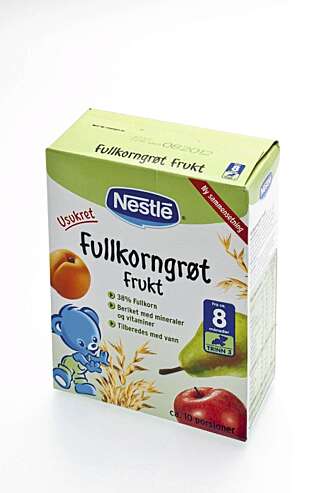 FRA 8 MÅNEDER: Nestlé Fullkorngrøt frukt FRA 8 MÅNEDER: Nestlé Fullkorngrøt frukt