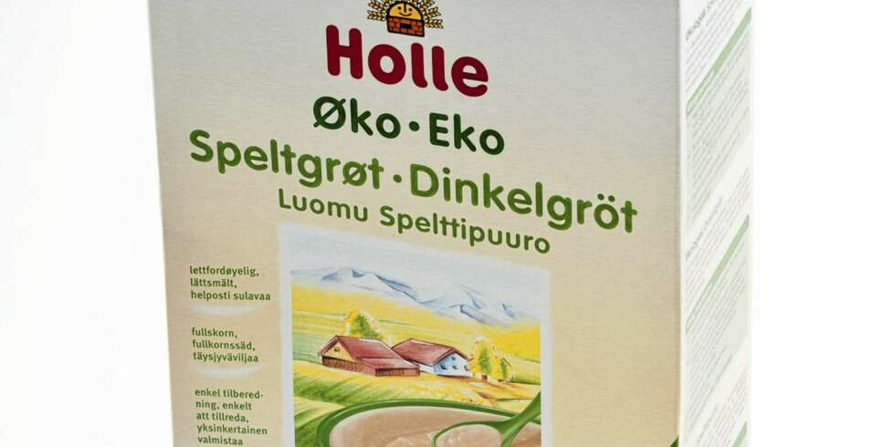 FRA 6 MÅNEDER: Holle øko speltgrøt. FRA 6 MÅNEDER: Holle øko speltgrøt.