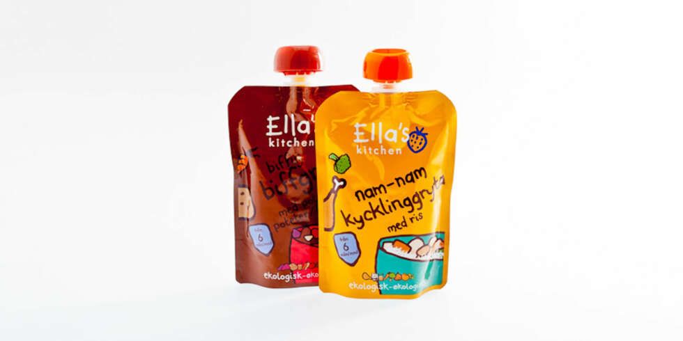 TEST AV BARNEMAT: 6-måneders mat fra Ella's Kitchen TEST AV BARNEMAT: 6-måneders mat fra Ella's Kitchen