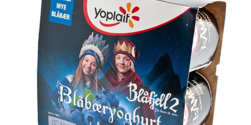 FETTBERG: Blåfjell-yoghurten fra Yoplait er en fett- og sukkerbombe. FETTBERG: Blåfjell-yoghurten fra Yoplait er en fett- og sukkerbombe.
