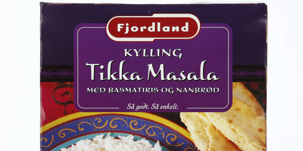 Fjordland: Kylling Tikka Masala med basmatiris og nanbrød Fjordland: Kylling Tikka Masala med basmatiris og nanbrød
