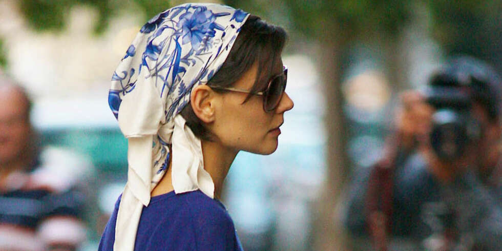 Skjerffagre Katie Holmes troner øverst på moteekspertens liste. Skjerffagre Katie Holmes troner øverst på moteekspertens liste.