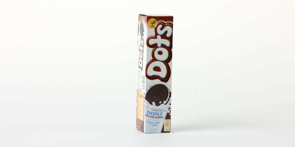 BARNEKJEKS: Dots Doble brownie-cookies. BARNEKJEKS: Dots Doble brownie-cookies.