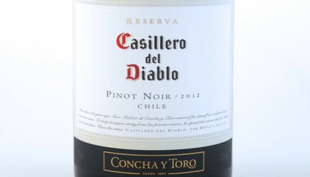 VIN TIL ASIATISK MAT: Casillero del Diablo Pinot Noir 2012. VIN TIL ASIATISK MAT: Casillero del Diablo Pinot Noir 2012.