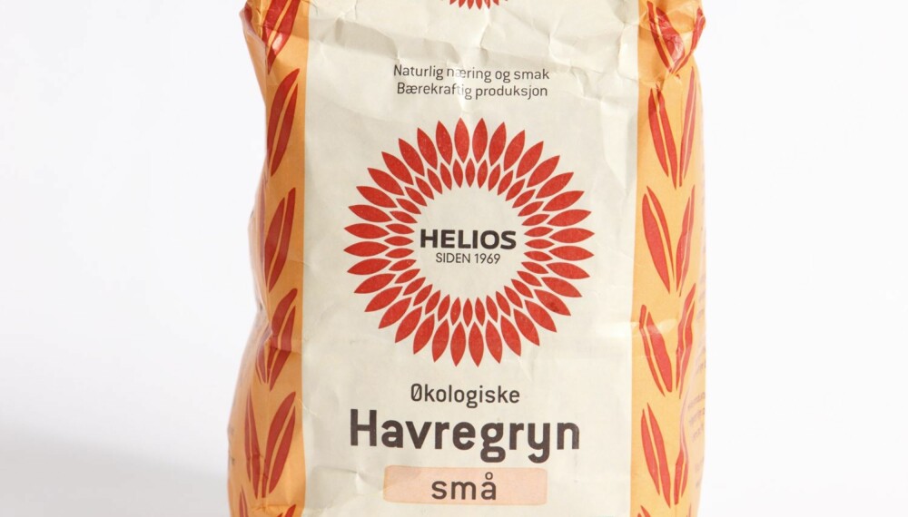 KARAKTER 5: Helios økologiske havregryn. KARAKTER 5: Helios økologiske havregryn.