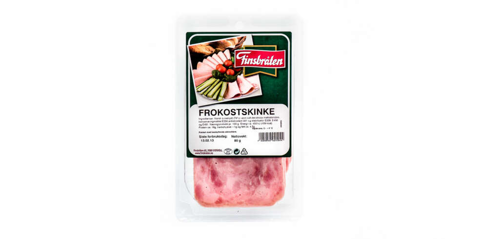 TEST AV KJØTTPÅLEGG: Finsbråten frokostskinke TEST AV KJØTTPÅLEGG: Finsbråten frokostskinke