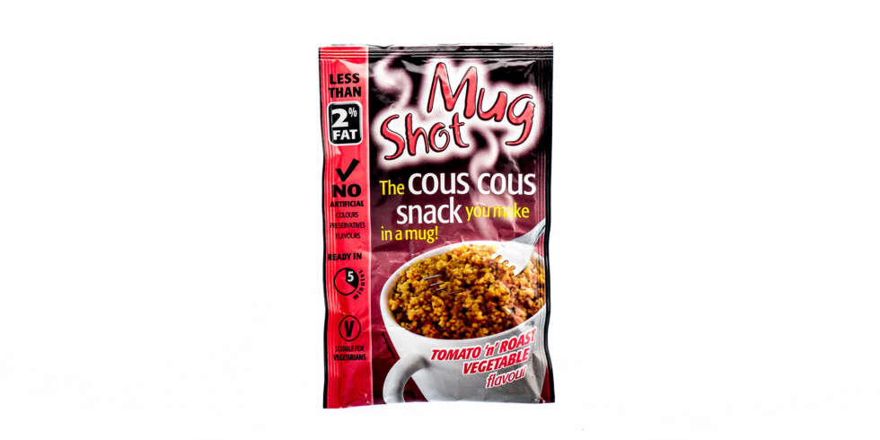 TEST: Mug Shot Couscous snack TEST: Mug Shot Couscous snack