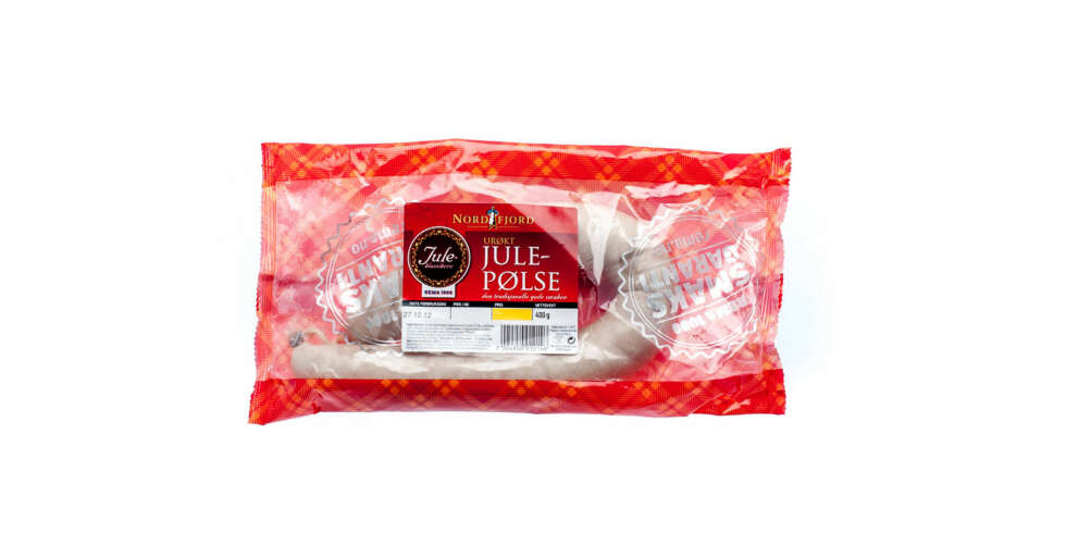 TEST AV JULEPØLSE: Nordfjord urøkt julepølse TEST AV JULEPØLSE: Nordfjord urøkt julepølse
