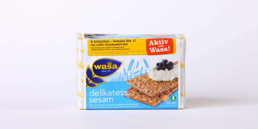 TEST AV KNEKKEBRØD: Wasa - Delikatess sesam. TEST AV KNEKKEBRØD: Wasa - Delikatess sesam.