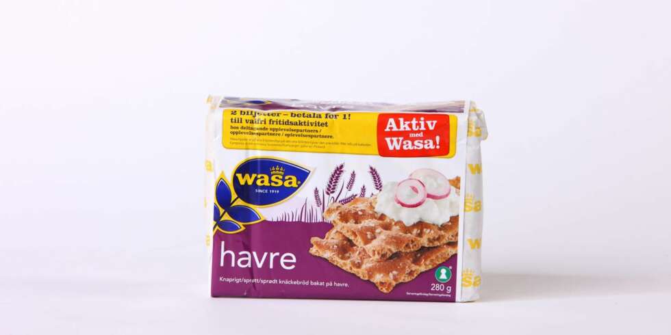 TEST AV KNEKKEBRØD: Wasa - Havre TEST AV KNEKKEBRØD: Wasa - Havre