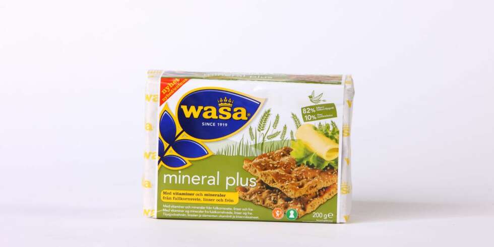 TEST AV KNEKKEBRØD: Wasa - Mineral plus. TEST AV KNEKKEBRØD: Wasa - Mineral plus.