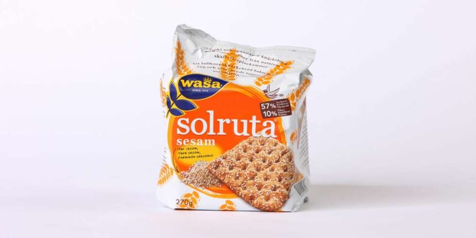TEST AV KNEKKEBRØD: Wasa - Solruta sesam. TEST AV KNEKKEBRØD: Wasa - Solruta sesam.