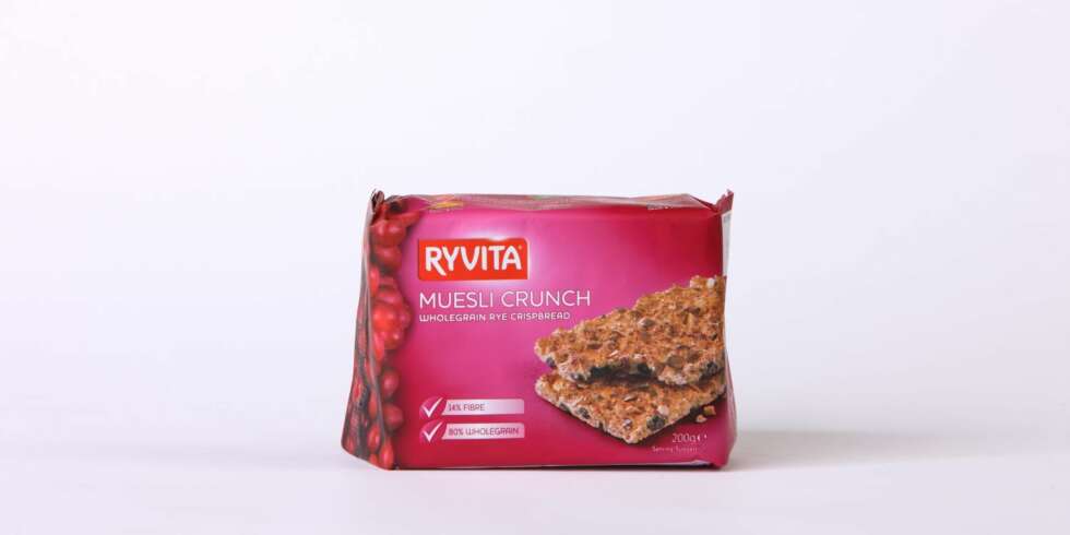 TEST AV KNEKKEBRØD: Ryvita - Muesli Crunch. TEST AV KNEKKEBRØD: Ryvita - Muesli Crunch.