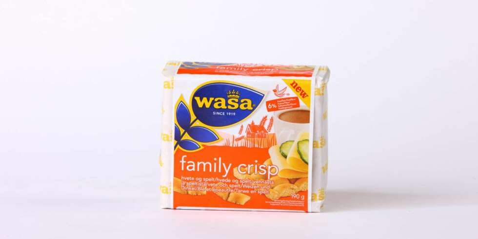 TEST AV KNEKKEBRØD: Wasa - Family crisp hvete og spelt. TEST AV KNEKKEBRØD: Wasa - Family crisp hvete og spelt.