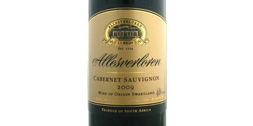 SØR-AFRIKANSK: Allesverloren Cabernet Sauvignon 2009 kom på delt andreplass. SØR-AFRIKANSK: Allesverloren Cabernet Sauvignon 2009 kom på delt andreplass.