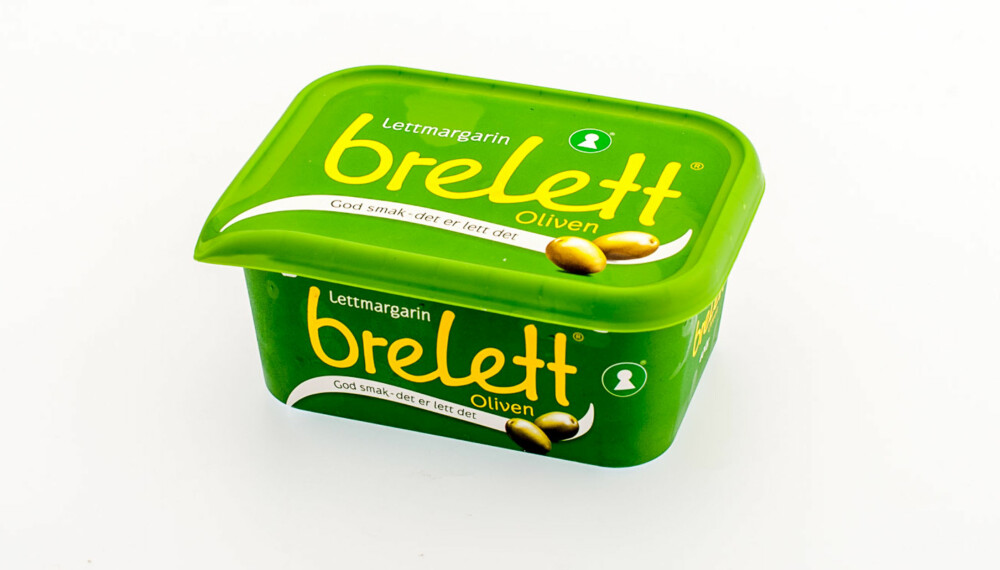 TEST AV SMØR OG MARGARIN: Brelett lettmargarin oliven TEST AV SMØR OG MARGARIN: Brelett lettmargarin oliven