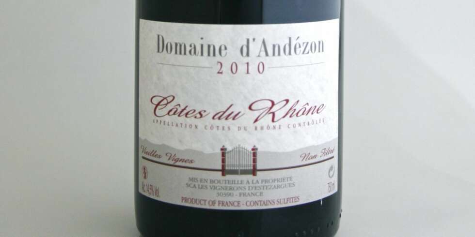 GOD LAMMEVIN: Domaine d'Andézon 2010. GOD LAMMEVIN: Domaine d'Andézon 2010.