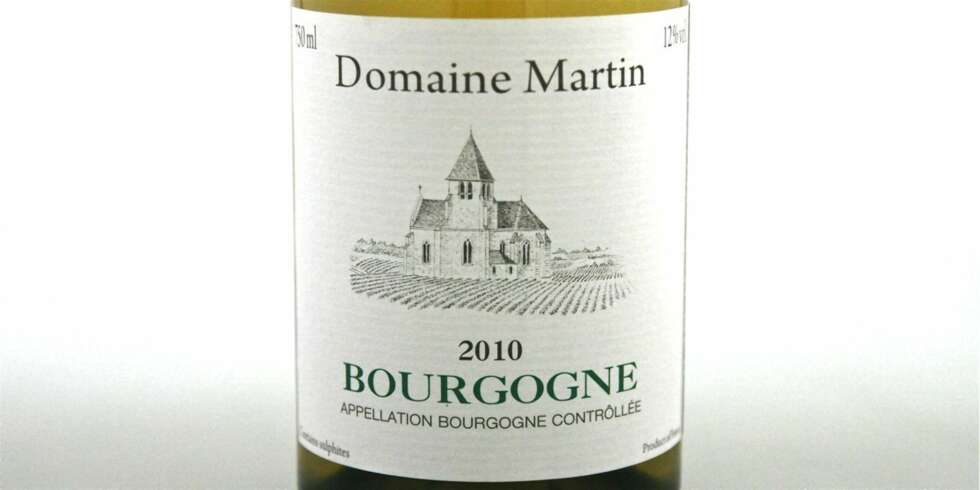 GODT VINKJØP: Domaine Martin Bourgogne Blanc 2010. GODT VINKJØP: Domaine Martin Bourgogne Blanc 2010.