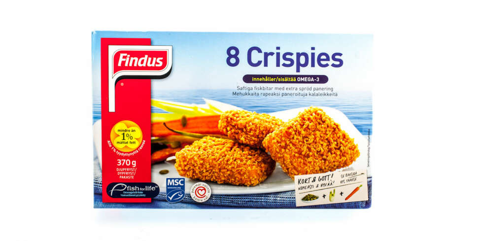 TEST AV FISKEPINNER: Findus 8 Crispies TEST AV FISKEPINNER: Findus 8 Crispies